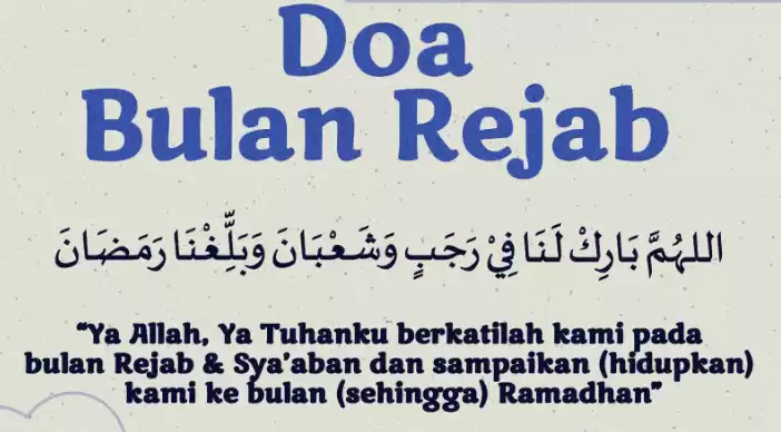 doa bulan rejab Niat Puasa Bulan Rejab Dan Tarikh