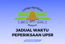 jadual waktu peperiksaan upsr